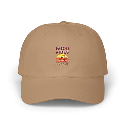 Czapka z daszkiem z grafiką Kup Se Good Vibes – modny Dad Cap z charakterem