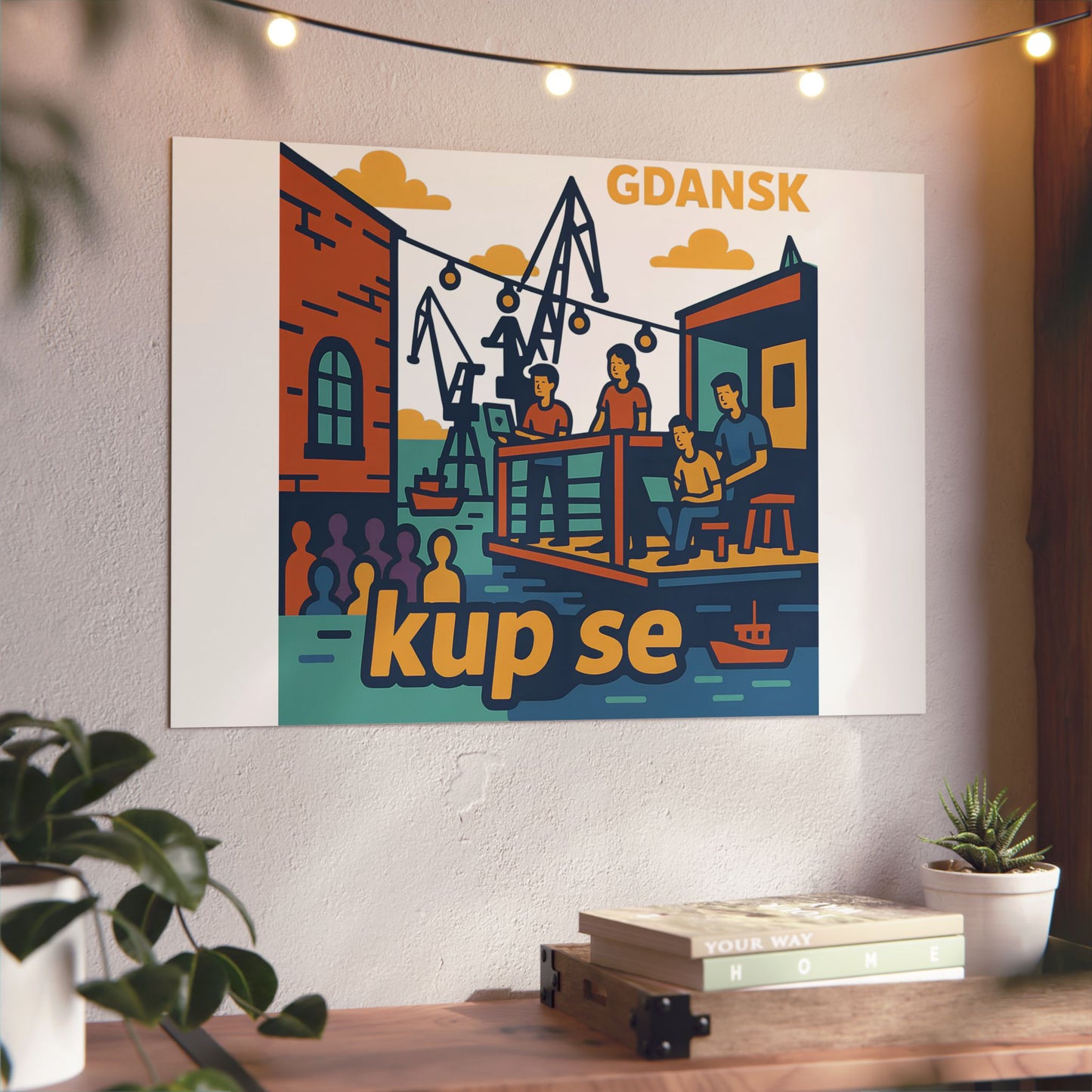 Obraz na panelu aluminiowym Vibe – trwały wydruk w stylu Kup Se