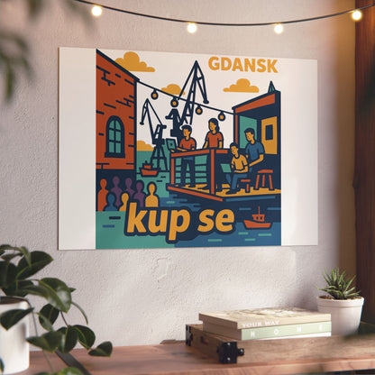 Obraz na panelu aluminiowym Vibe – trwały wydruk w stylu Kup Se