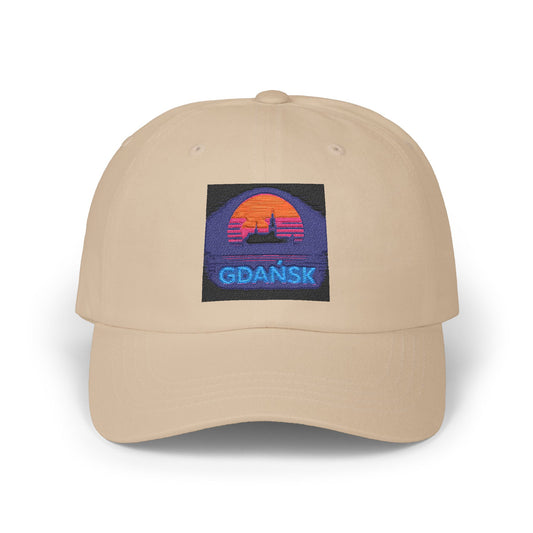 Czapka z daszkiem z grafiką Kup Se Panorama Gdańska – modny Dad Cap z charakterem