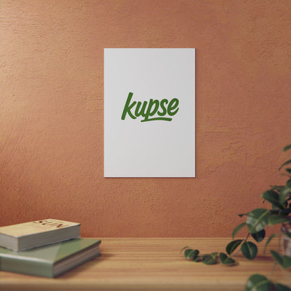 Obraz na panelu aluminiowym Kupse Logo Green – trwały wydruk w stylu Kup Se