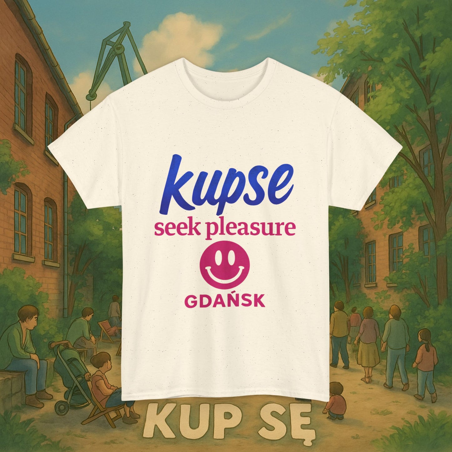 KupSe seek pleasure Style t-shirt - Unisex Heavy Cotton Tee