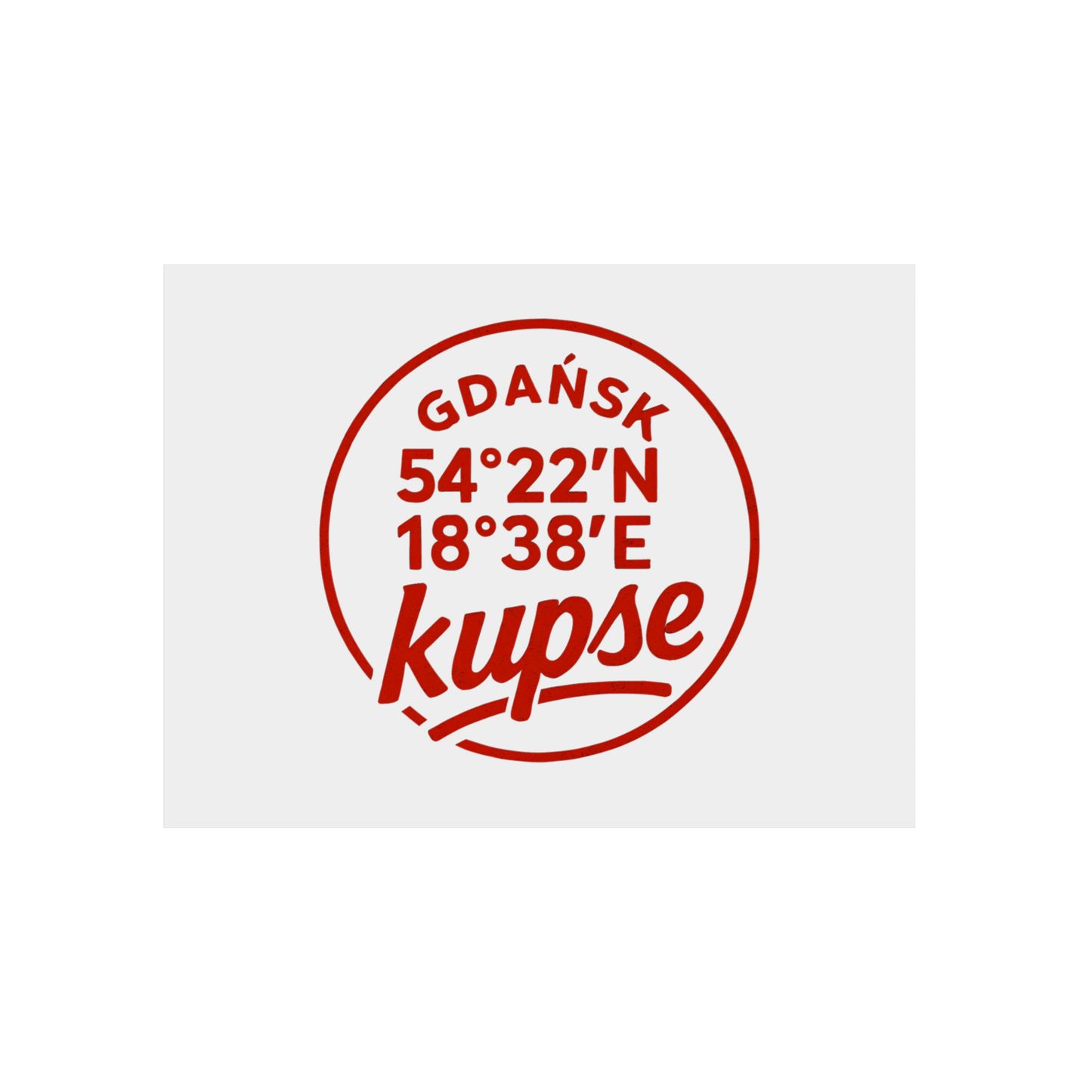 Obraz na panelu aluminiowym Koordynaty – trwały wydruk w stylu Kup Se