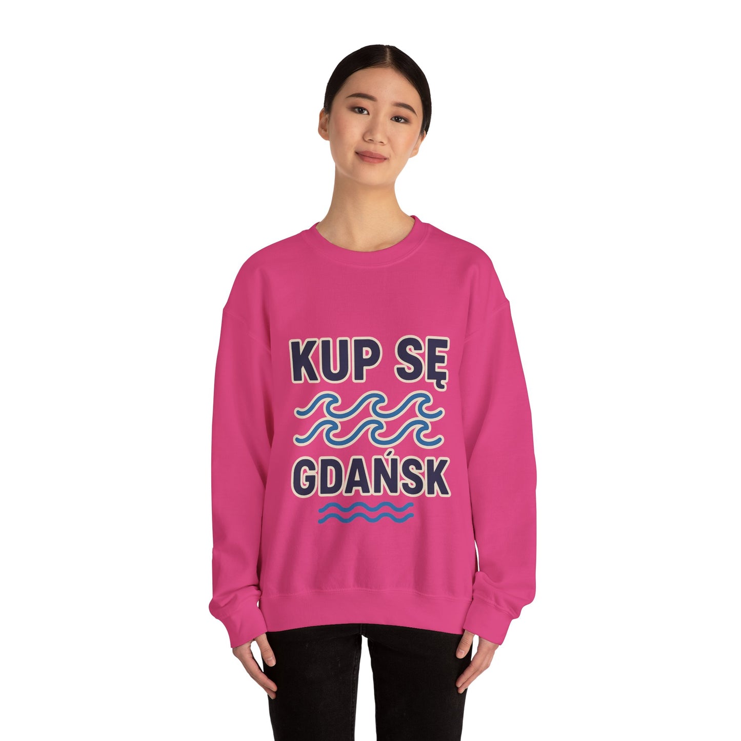 Bluza unisex z grafiką Kup Se Fale – klasyczny crewneck i miejski styl
