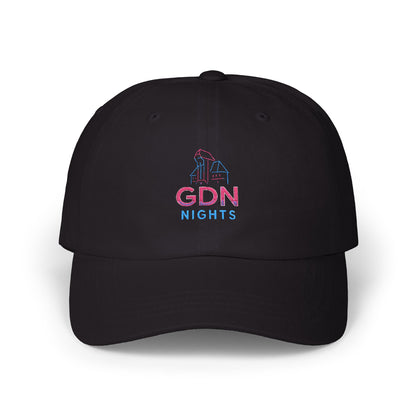 Czapka z daszkiem z grafiką Kup Se GDN Nights – modny Dad Cap z charakterem