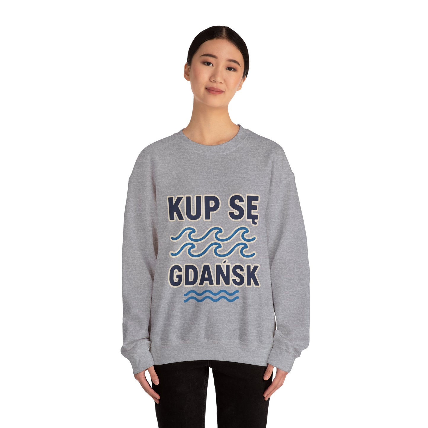 Bluza unisex z grafiką Kup Se Fale – klasyczny crewneck i miejski styl