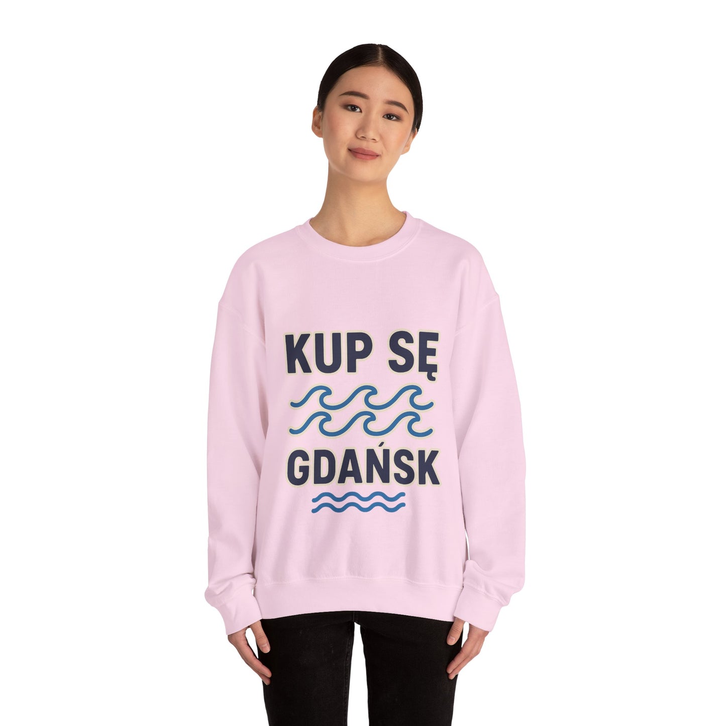 Bluza unisex z grafiką Kup Se Fale – klasyczny crewneck i miejski styl