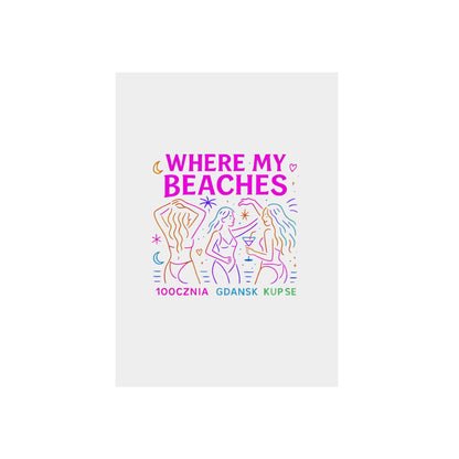 Obraz na panelu aluminiowym Where My Beaches – trwały wydruk w stylu Kup Se