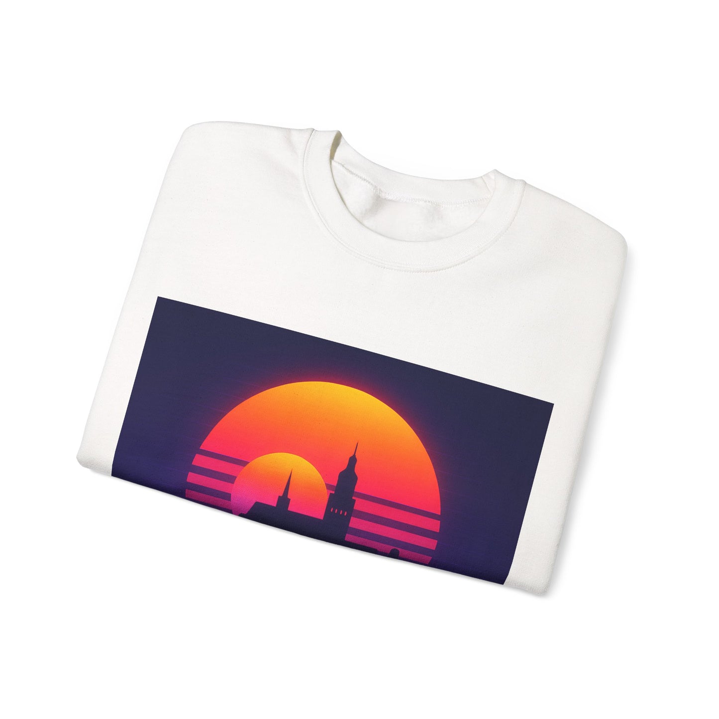 Bluza unisex z grafiką Kup Se Panorama Gdańsk – klasyczny crewneck i miejski styl