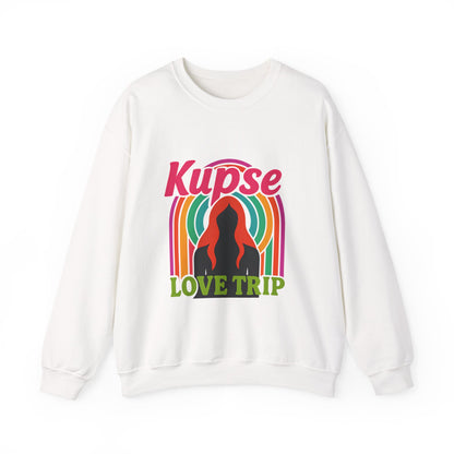 Bluza unisex z grafiką Kup Se Love Trip – klasyczny crewneck i miejski styl