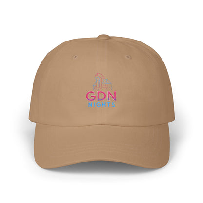 Czapka z daszkiem z grafiką Kup Se GDN Nights – modny Dad Cap z charakterem