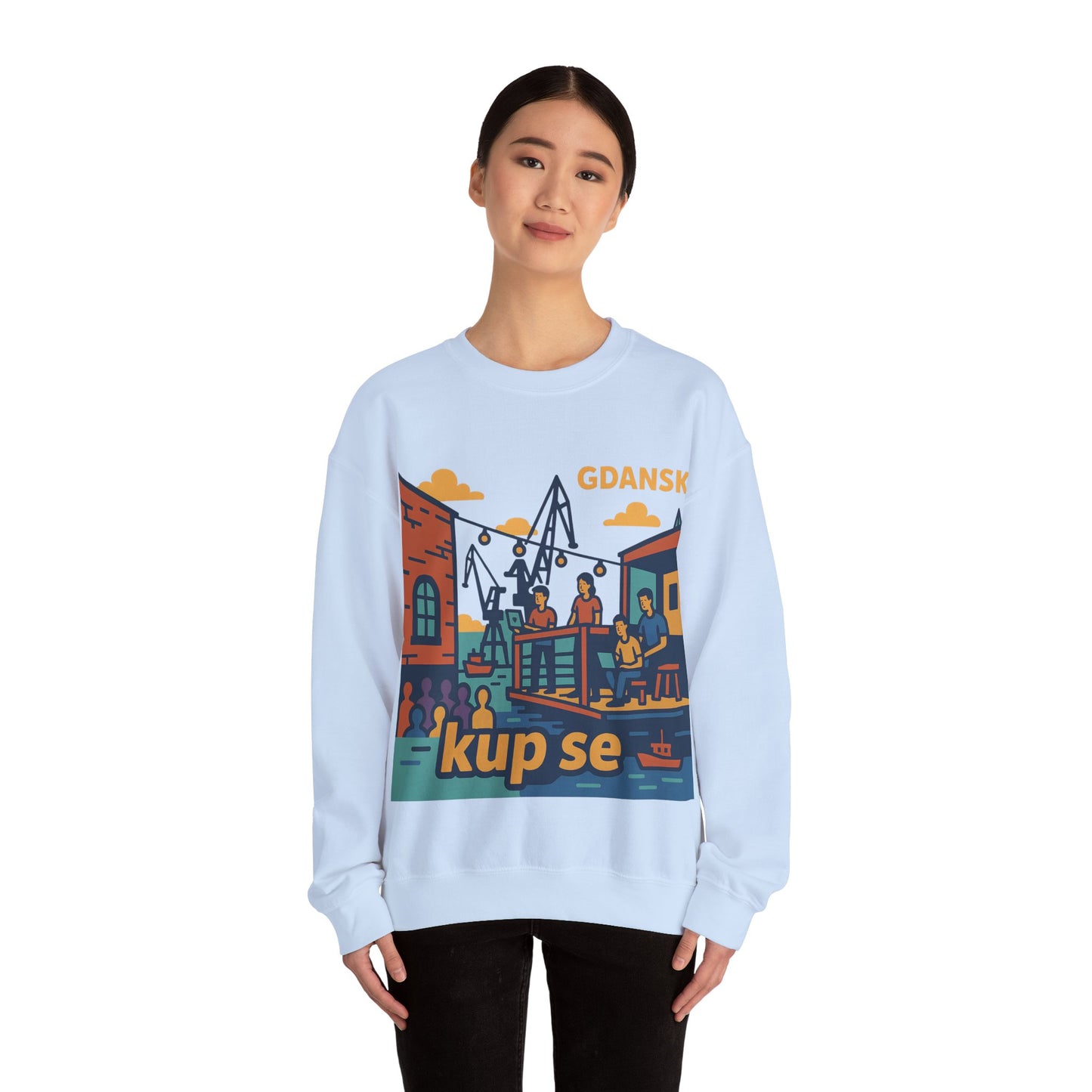 Bluza unisex z grafiką Kup Se Vibe – klasyczny crewneck i miejski styl