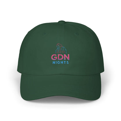 Czapka z daszkiem z grafiką Kup Se GDN Nights – modny Dad Cap z charakterem