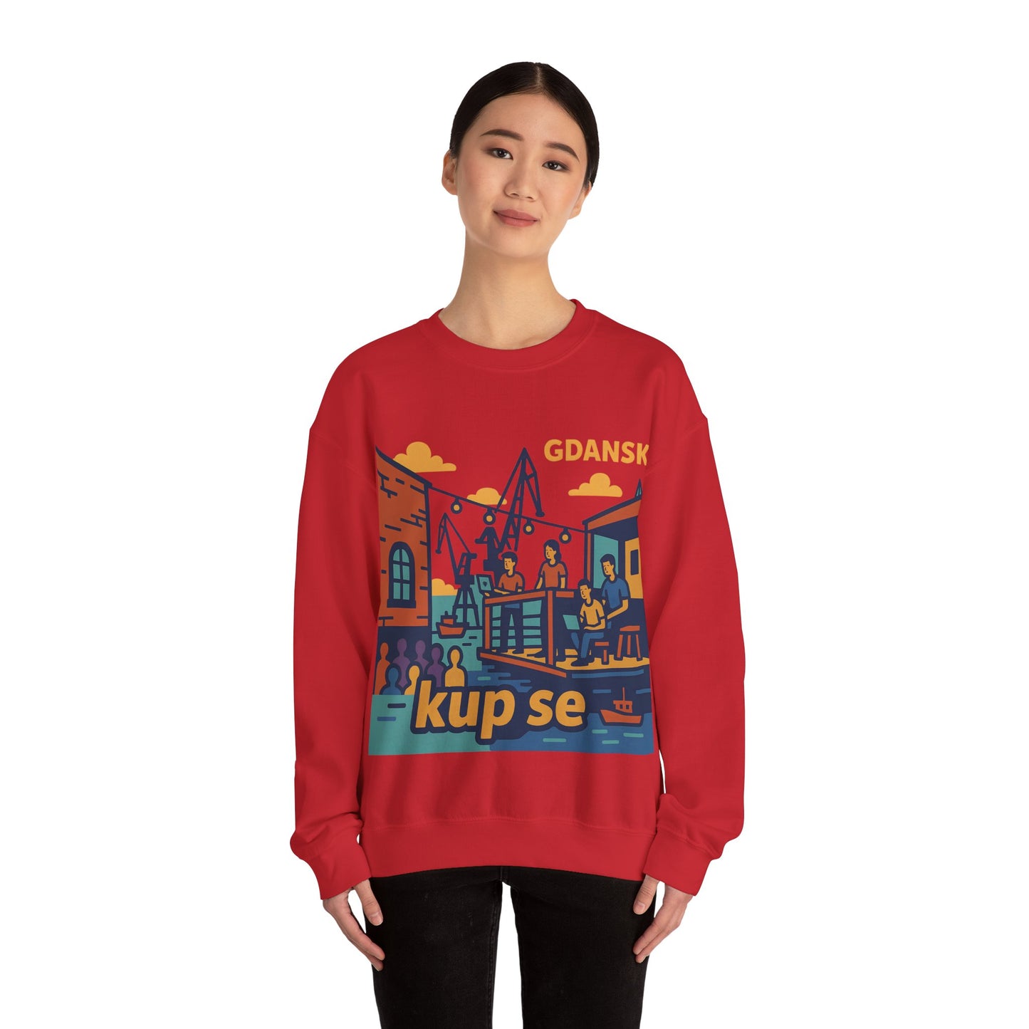 Bluza unisex z grafiką Kup Se Vibe – klasyczny crewneck i miejski styl
