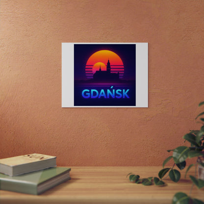 Obraz na panelu aluminiowym Panorama Gdańsk – trwały wydruk w stylu Kup Se
