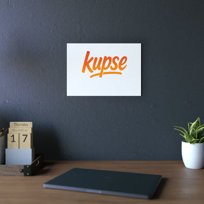 Obraz na panelu aluminiowym Kupse Logo Orange – trwały wydruk w stylu Kup Se