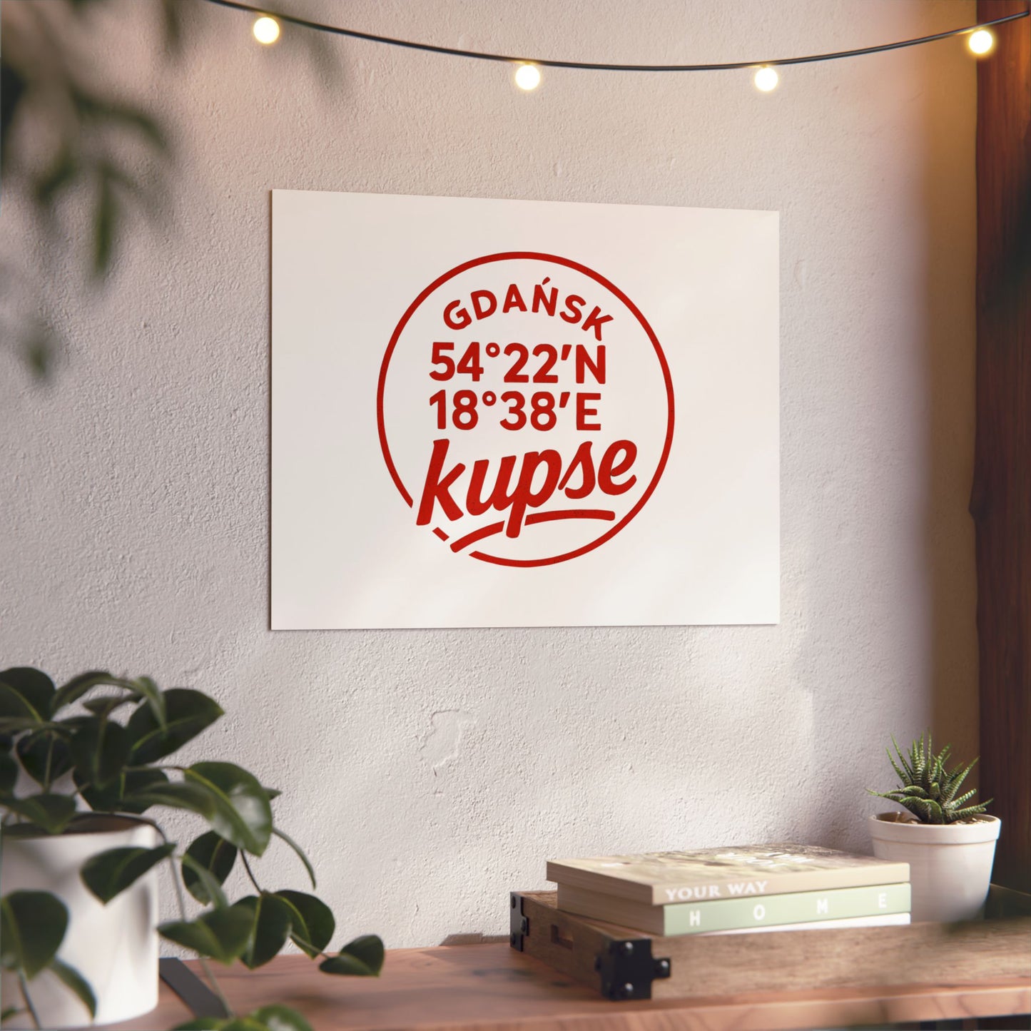 Obraz na panelu aluminiowym Koordynaty – trwały wydruk w stylu Kup Se