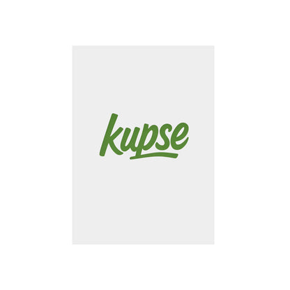 Obraz na panelu aluminiowym Kupse Logo Green – trwały wydruk w stylu Kup Se