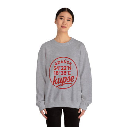 Bluza unisex z grafiką Kup Se Koordynaty – klasyczny crewneck i miejski styl