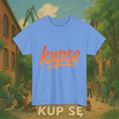 KupSe Logo Orange Style t-shirt - Unisex Heavy Cotton Tee
