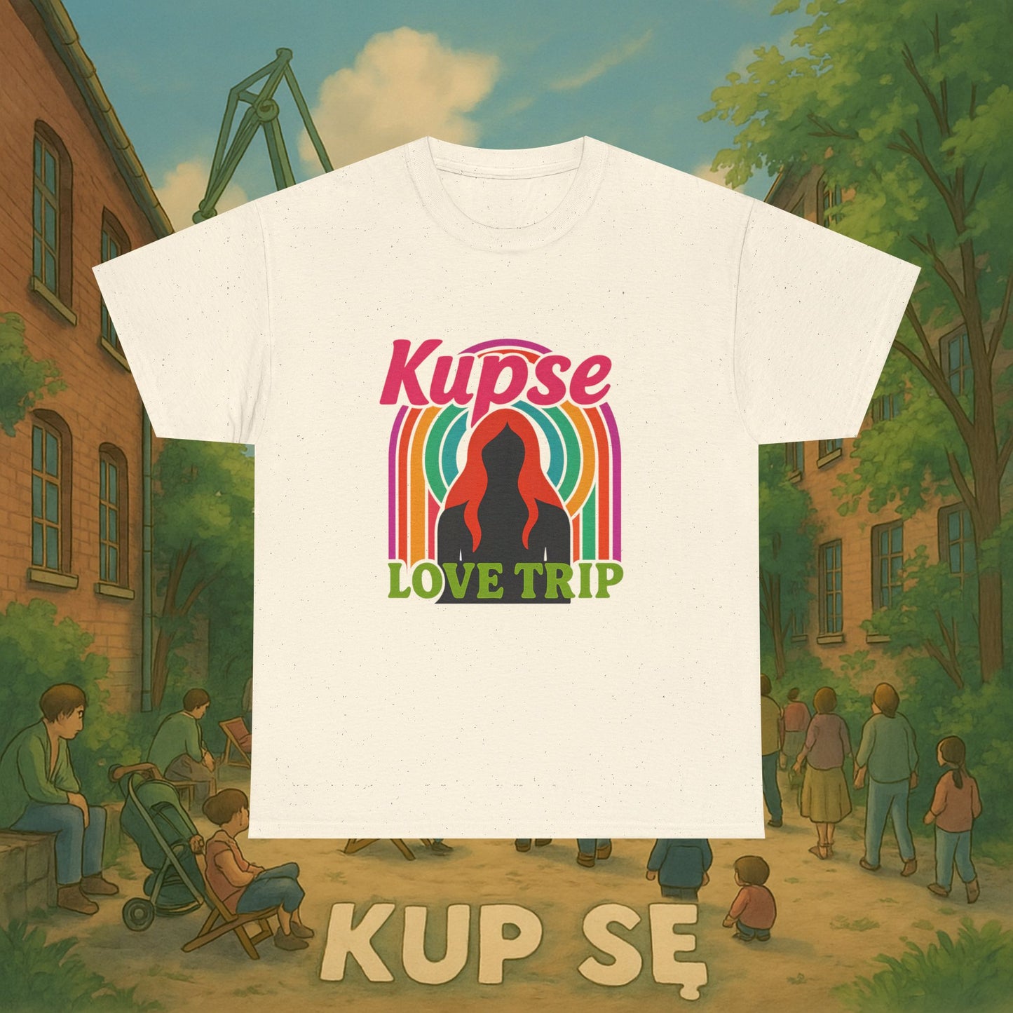 KupSe Love Trip Style t-shirt - Unisex Heavy Cotton Tee