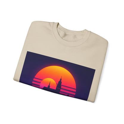 Bluza unisex z grafiką Kup Se Panorama Gdańsk – klasyczny crewneck i miejski styl