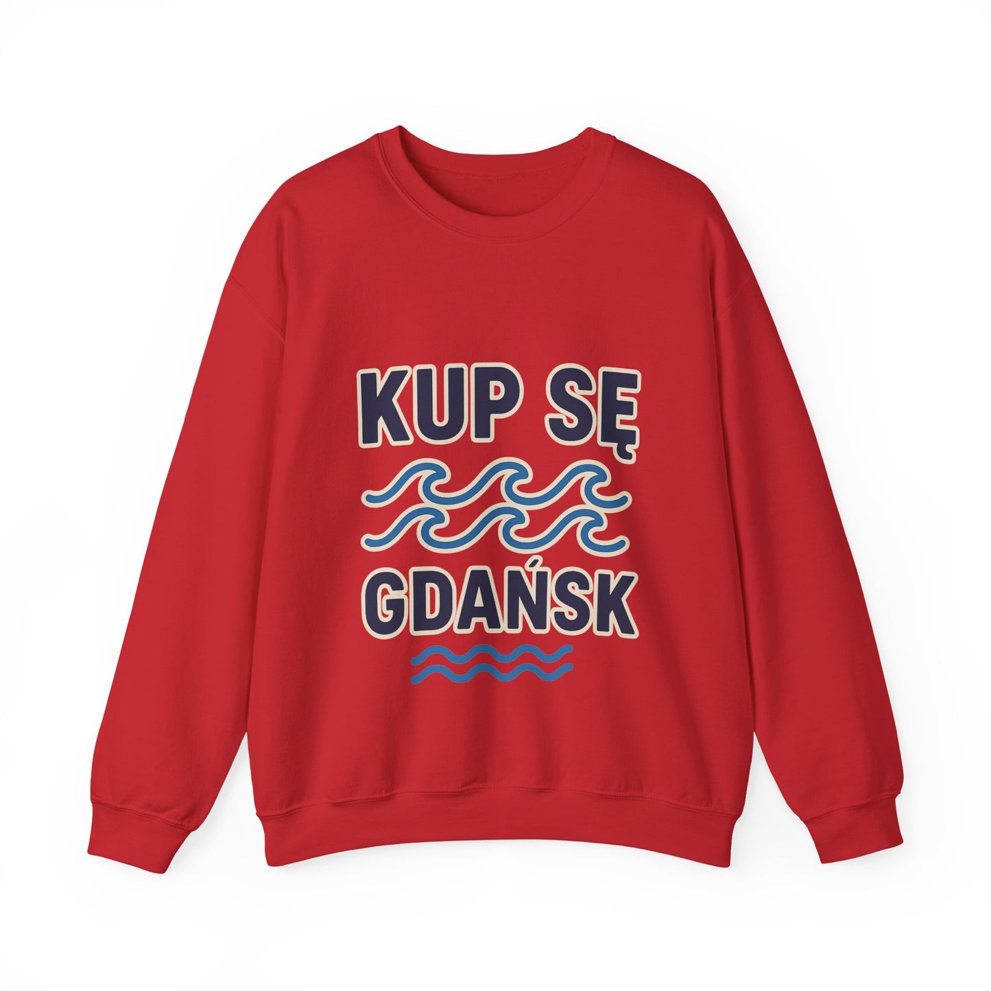 Bluza unisex z grafiką Kup Se Fale – klasyczny crewneck i miejski styl