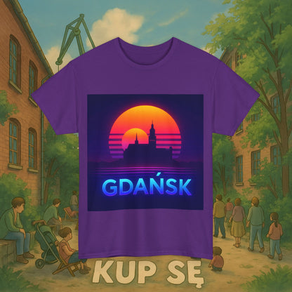 KupSe Panorama Gdańska Style t-shirt - Unisex Heavy Cotton Tee