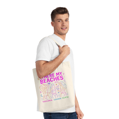 Tkana Torba na Ramię Kup Se Where My Beaches – Styl i Ekologia w Jednym