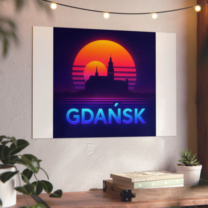 Obraz na panelu aluminiowym Panorama Gdańsk – trwały wydruk w stylu Kup Se