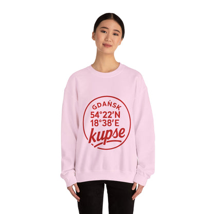 Bluza unisex z grafiką Kup Se Koordynaty – klasyczny crewneck i miejski styl