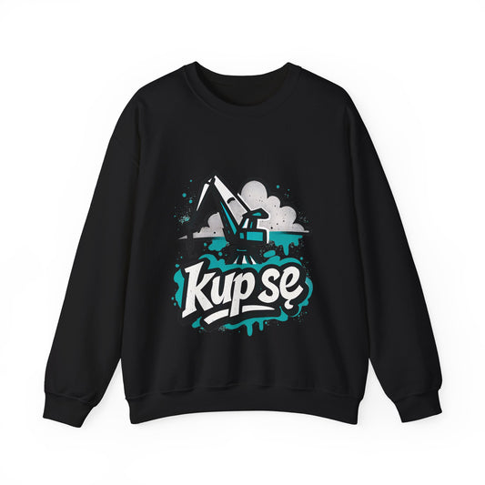 Bluza unisex z grafiką Kup Se Dźwig– klasyczny crewneck i miejski styl