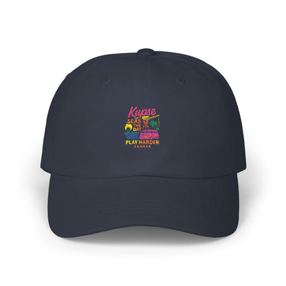 Czapka z daszkiem z grafiką Kup Se Play Harder – modny Dad Cap z charakterem