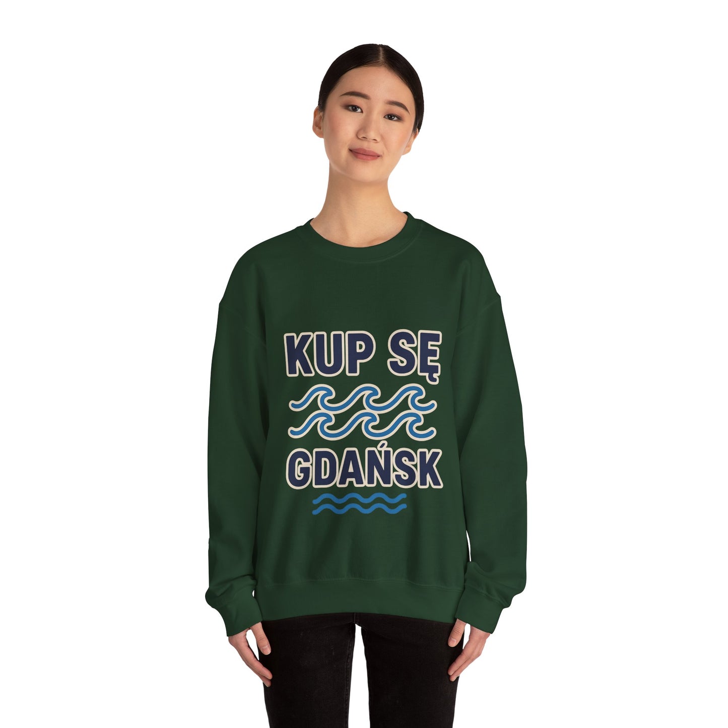 Bluza unisex z grafiką Kup Se Fale – klasyczny crewneck i miejski styl