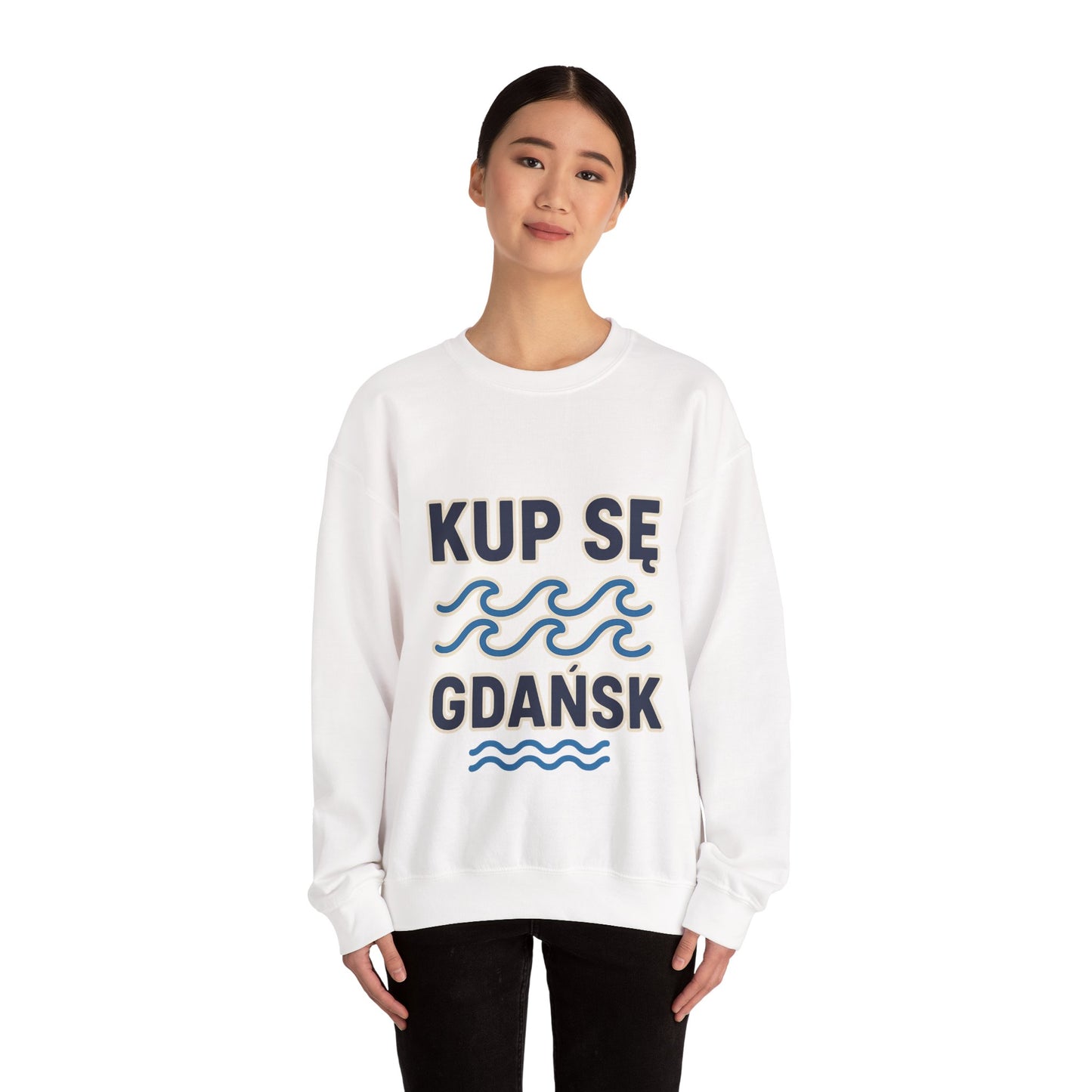Bluza unisex z grafiką Kup Se Fale – klasyczny crewneck i miejski styl