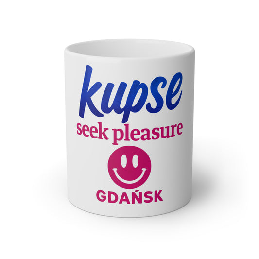 Kubek KupSe – seek pleasure, Unikatowy Design, Lokalny Styl