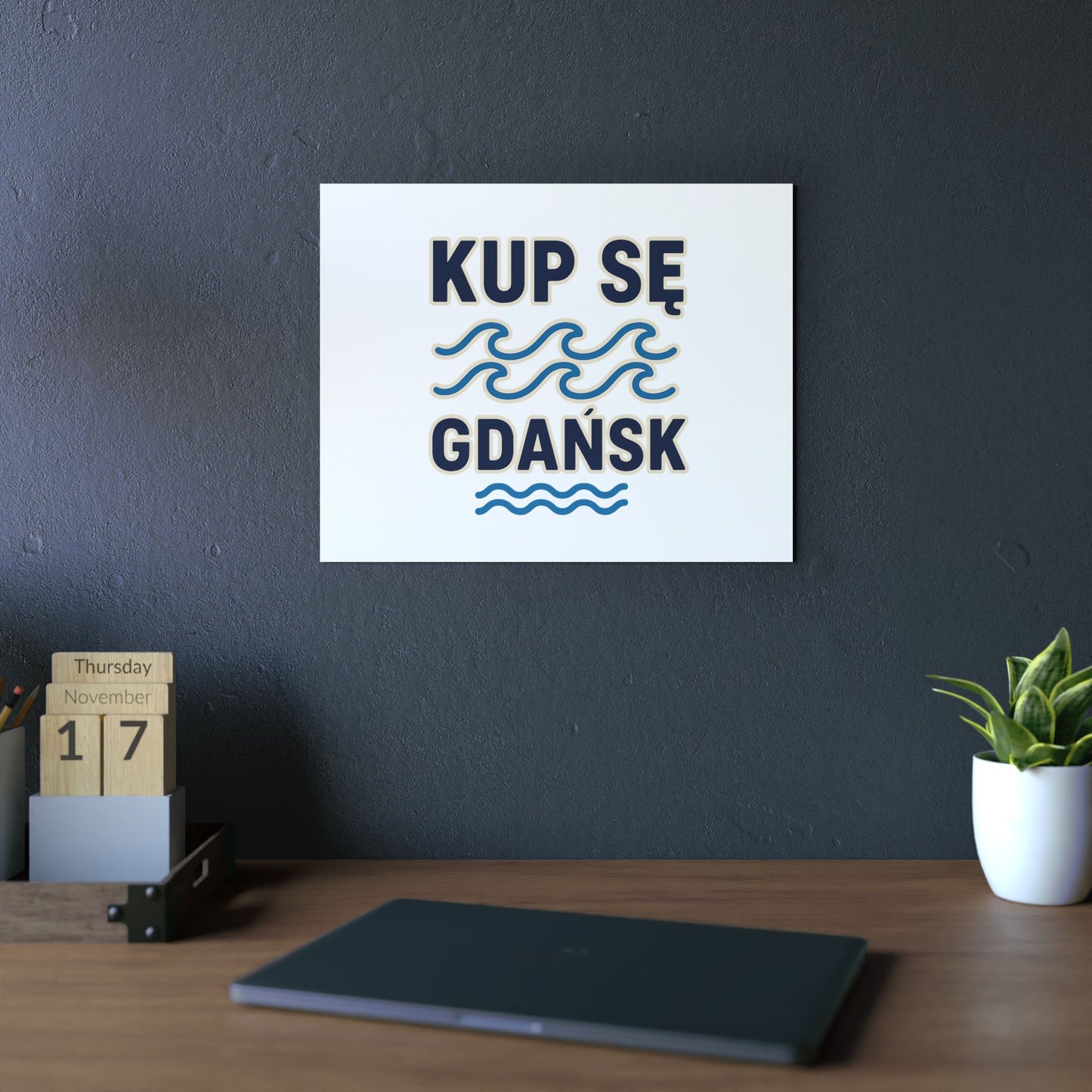 Obraz na panelu aluminiowym Gdańsk Fale – trwały wydruk w stylu Kup Se