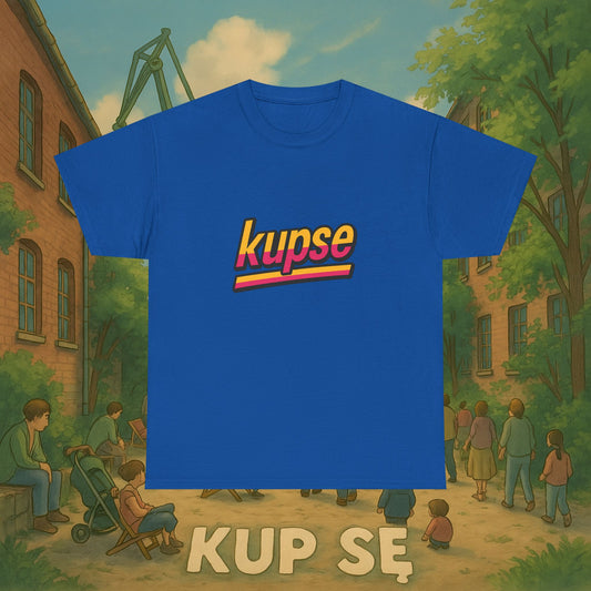 KupSe Logo Retro Sport Style t-shirt - Unisex Heavy Cotton Tee