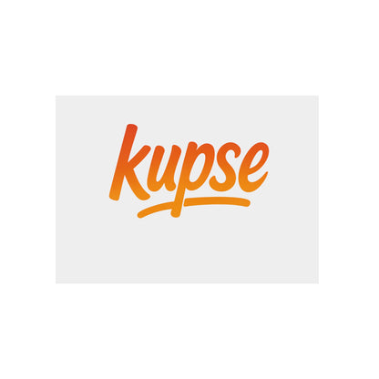 Obraz na panelu aluminiowym Kupse Logo Orange – trwały wydruk w stylu Kup Se