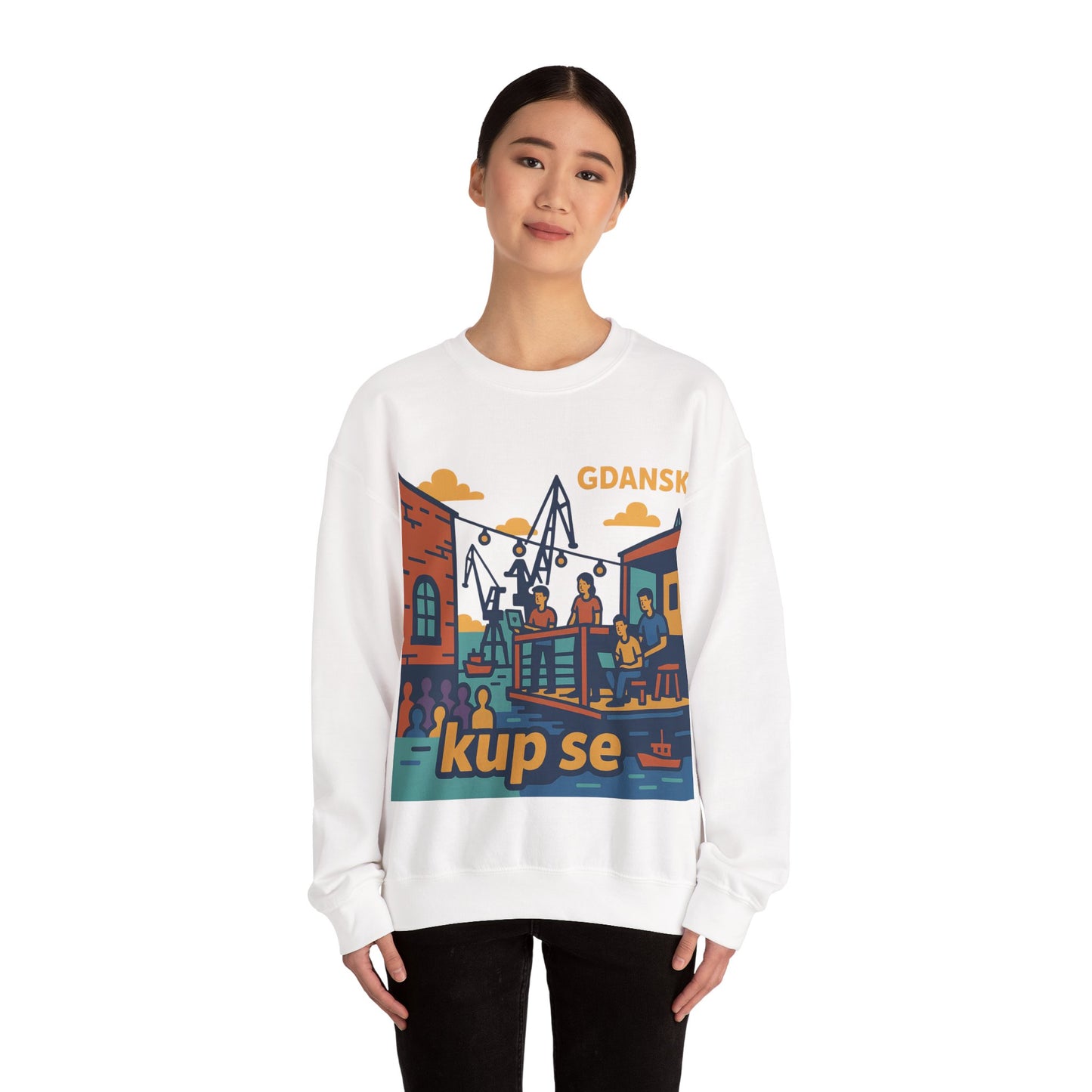 Bluza unisex z grafiką Kup Se Vibe – klasyczny crewneck i miejski styl