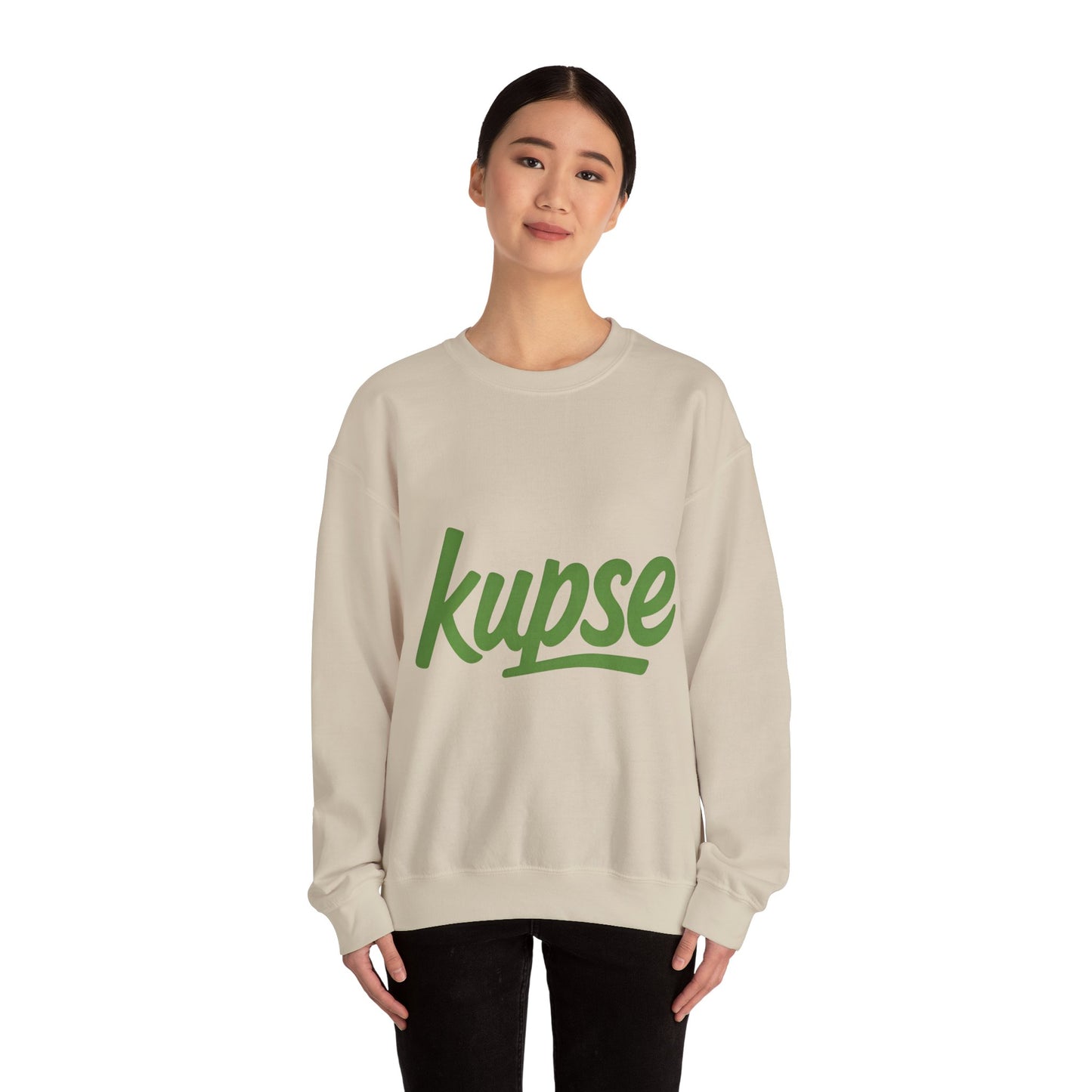 Bluza unisex z grafiką Kup Se Logo Green – klasyczny crewneck i miejski styl