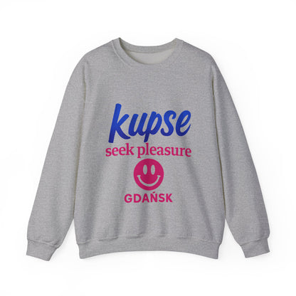 Bluza unisex z grafiką Kup Se Seek Pleasure – klasyczny crewneck i miejski styl