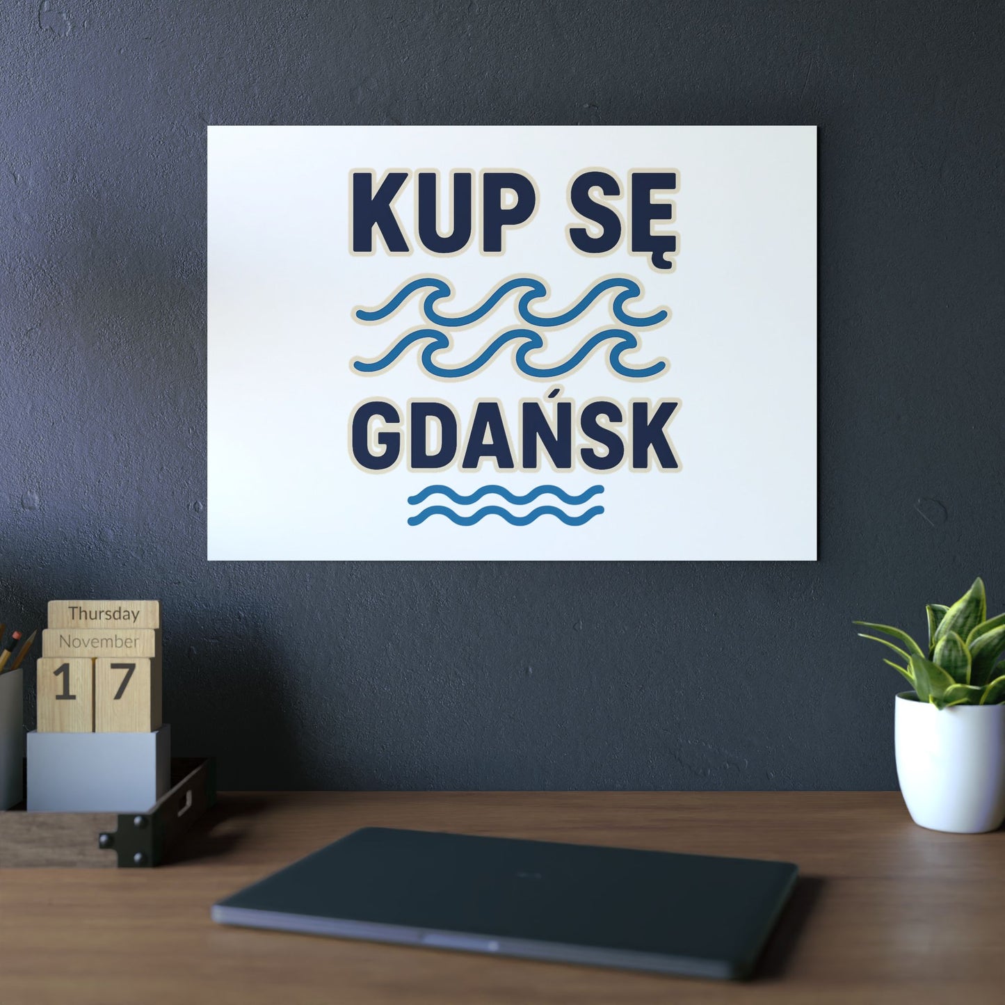 Obraz na panelu aluminiowym Gdańsk Fale – trwały wydruk w stylu Kup Se
