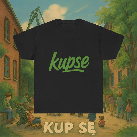 KupSe Logo Green Style t-shirt - Unisex Heavy Cotton Tee