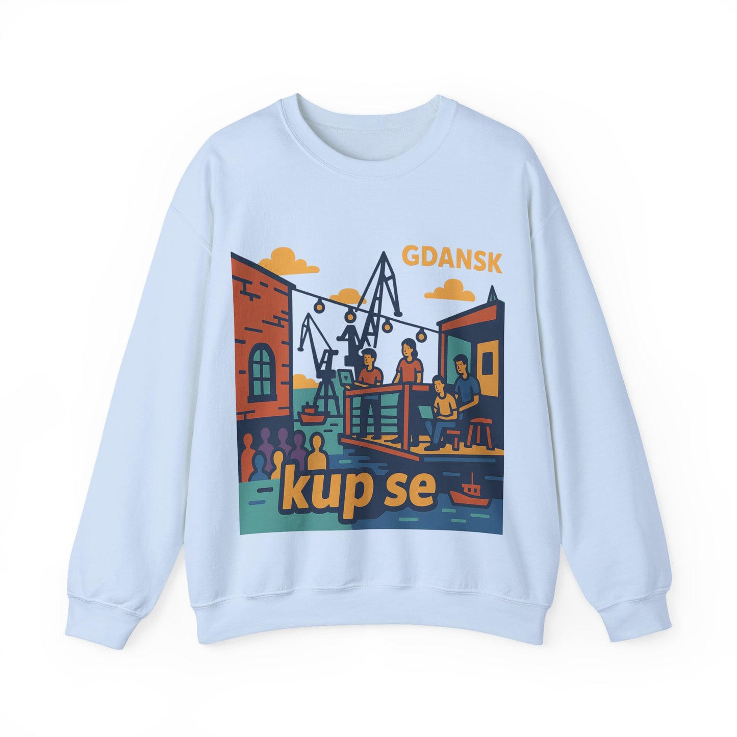 Bluza unisex z grafiką Kup Se Vibe – klasyczny crewneck i miejski styl