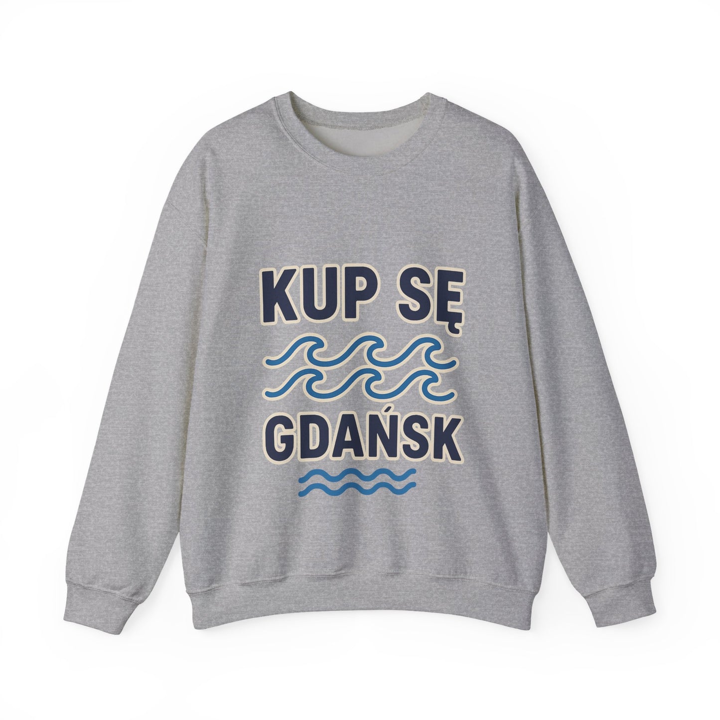 Bluza unisex z grafiką Kup Se Fale – klasyczny crewneck i miejski styl