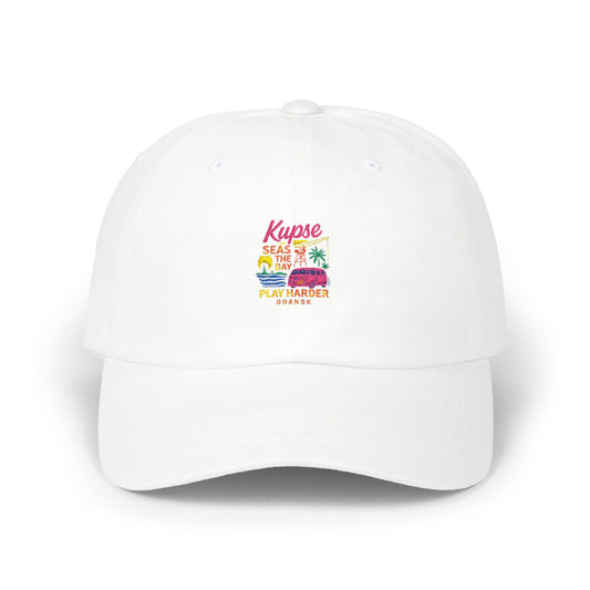 Czapka z daszkiem z grafiką Kup Se Play Harder – modny Dad Cap z charakterem