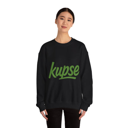 Bluza unisex z grafiką Kup Se Logo Green – klasyczny crewneck i miejski styl