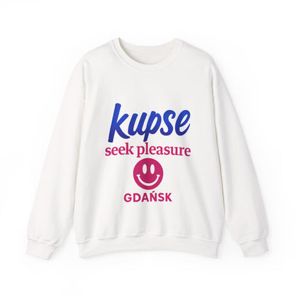 Bluza unisex z grafiką Kup Se Seek Pleasure – klasyczny crewneck i miejski styl