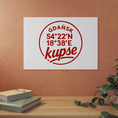 Obraz na panelu aluminiowym Koordynaty – trwały wydruk w stylu Kup Se
